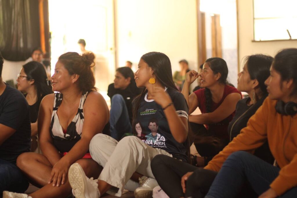 Taller de Narrativas Anti Hegemónicas en Serena - Napo, Ecuador. 
Foto: Luis G. Franco
