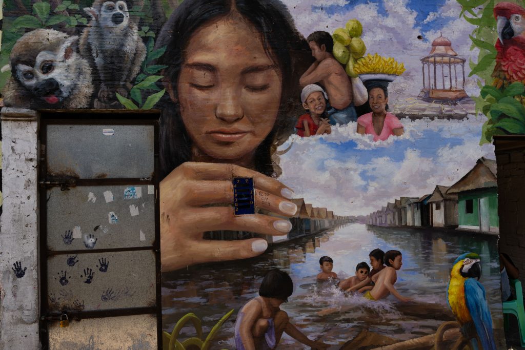 Mural Barrio Belén - Iquitos, Perú.
Foto: Daniela Beltrán